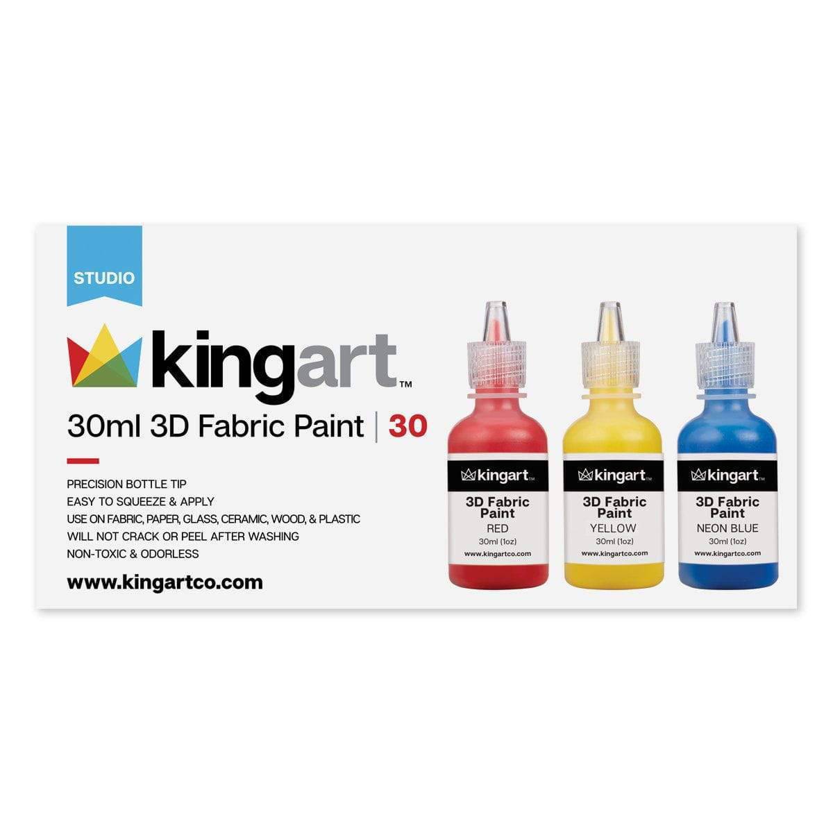 Fabric Paint 30 Colors from KINGART