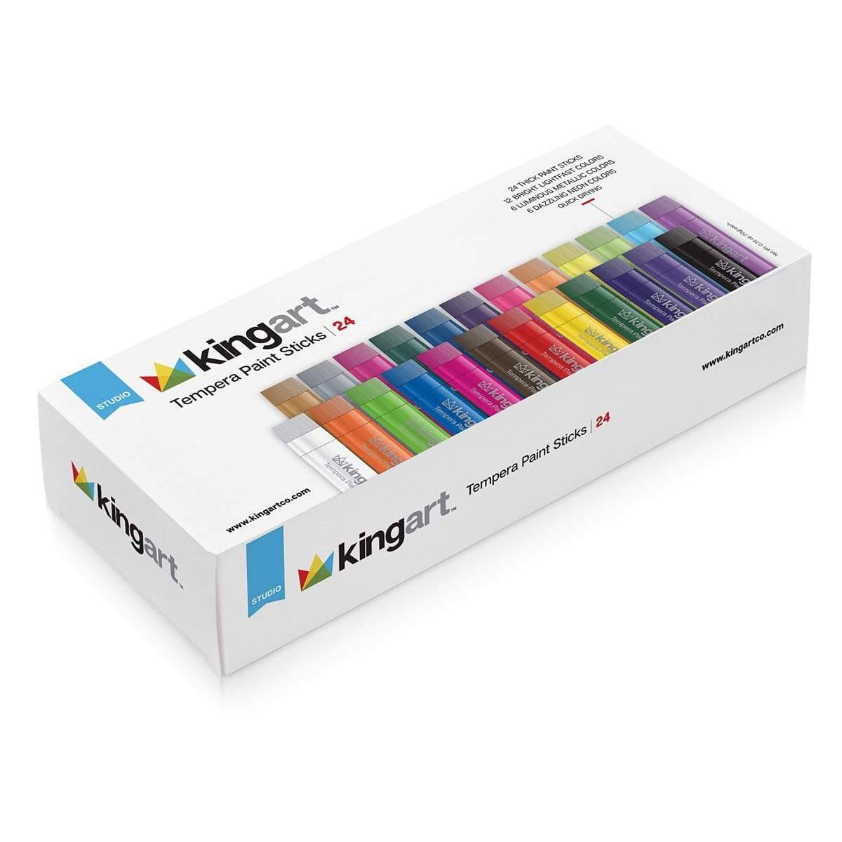 Tempera Paint Sticks, 24 Colors from KINGART