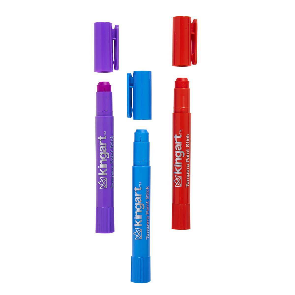 Tempera Paint Thin Sticks, 24 Colors from KINGART