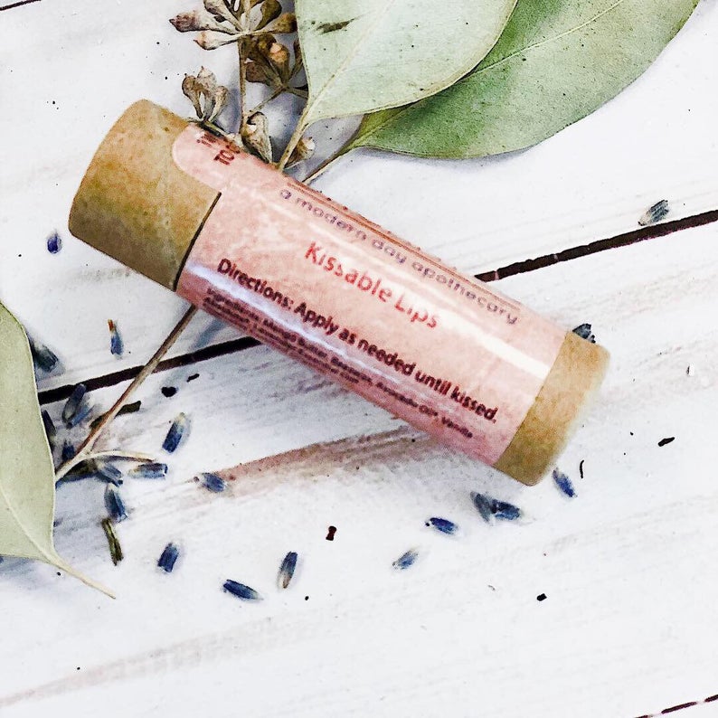 Kissable Lips / Chapstick Lip Balm / PAPERBOARD Tube from Butter Me Up Organics