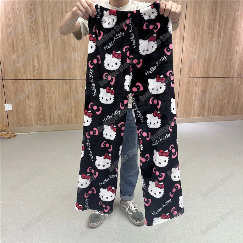 Cozy Kitty Flannel Pajamas - Cute Autumn Home Wear From Kawaii Stop
