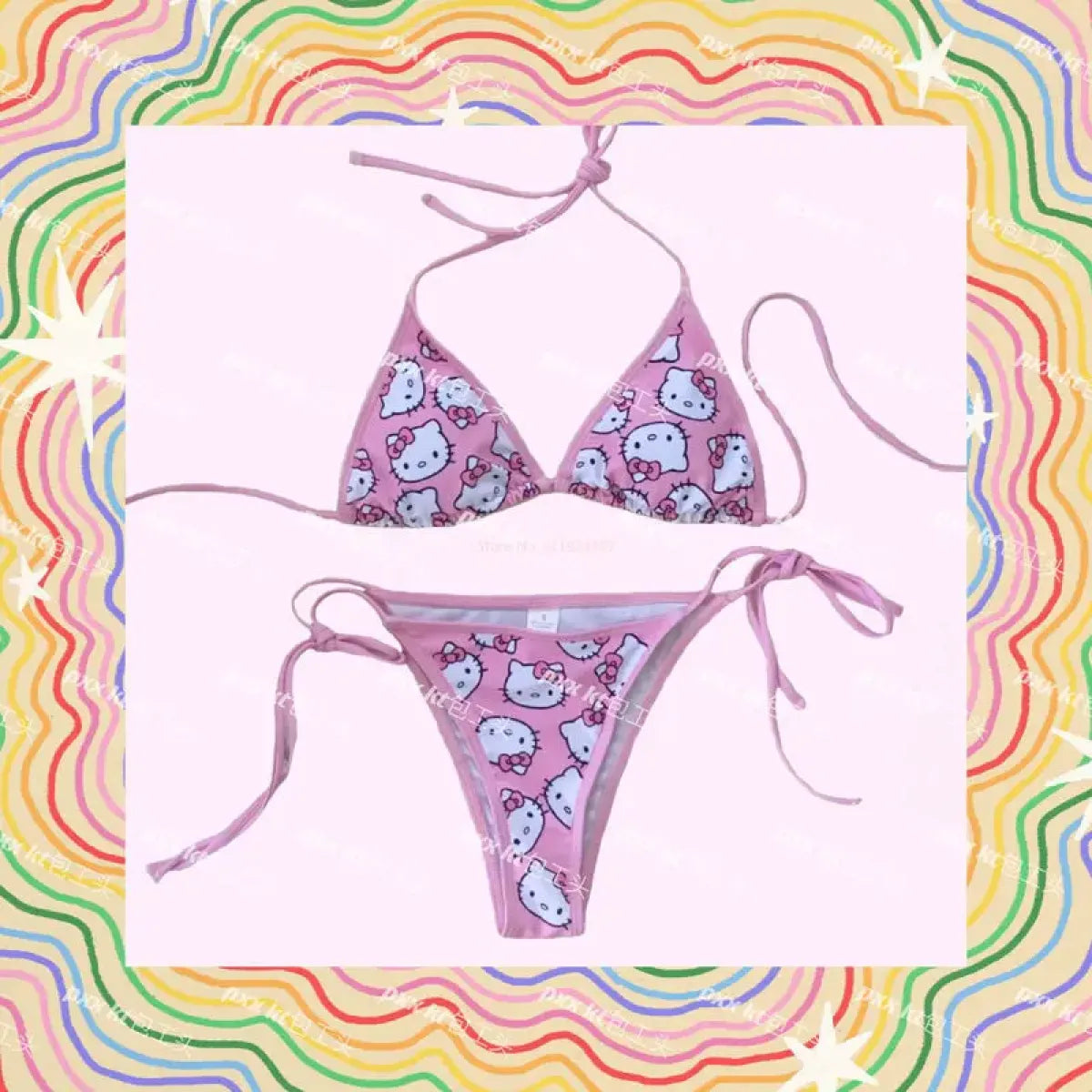 Hello Kitty Pink Bikini Swimsuit from Kawaii Stop