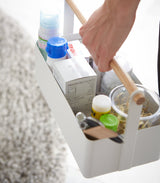 Storage Caddy - 2 Sizes - Steel + Wood from Yamazaki Home