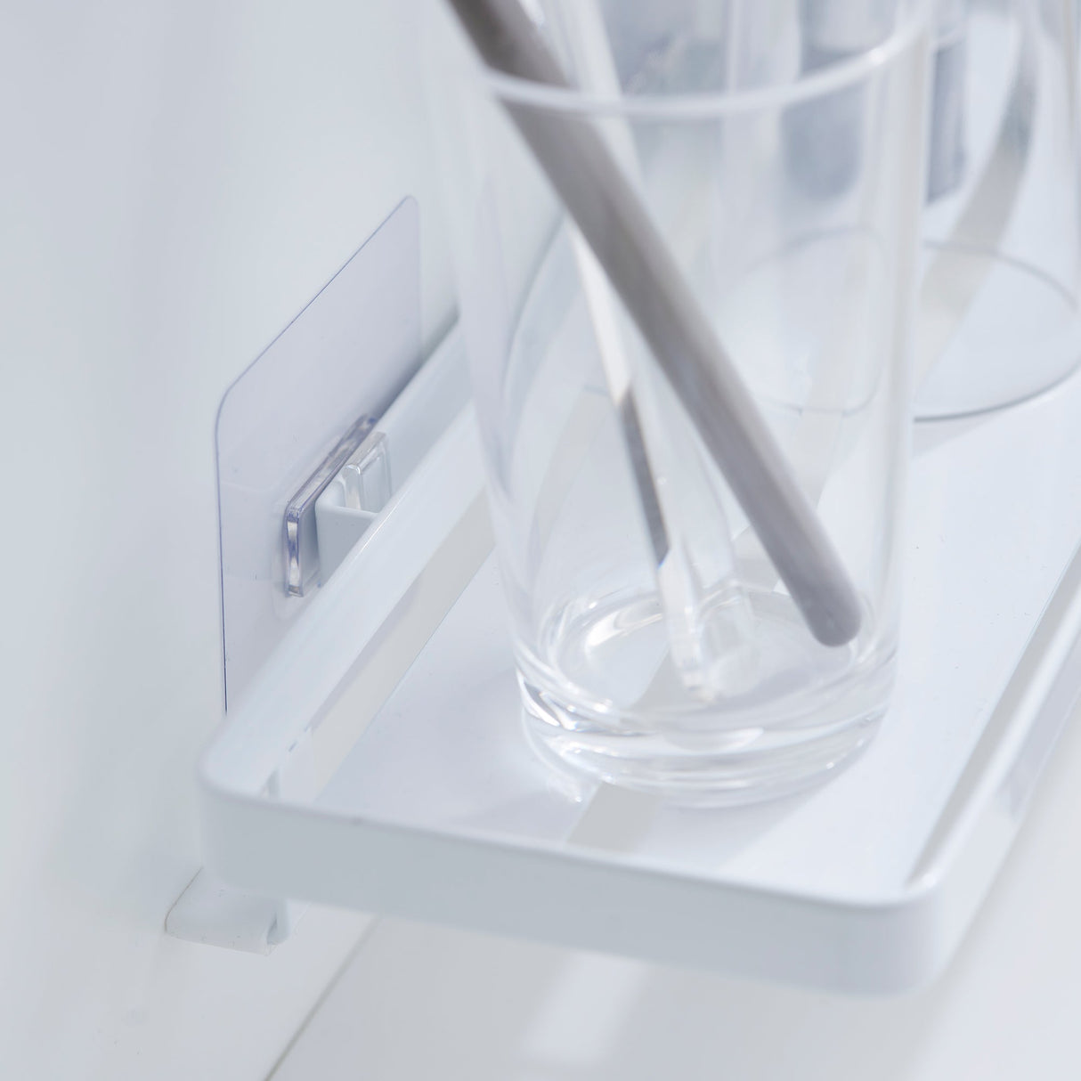 Traceless Adhesive Floating Tray - Steel from Yamazaki Home