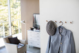 Wall-Mounted Coat Rack - Steel + Wood from Yamazaki Home