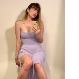 Backless Lace-Up Knitted Sweater Dress From Kawaii Stop