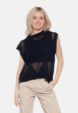 Knitted Sleeveless Top from London Rag International