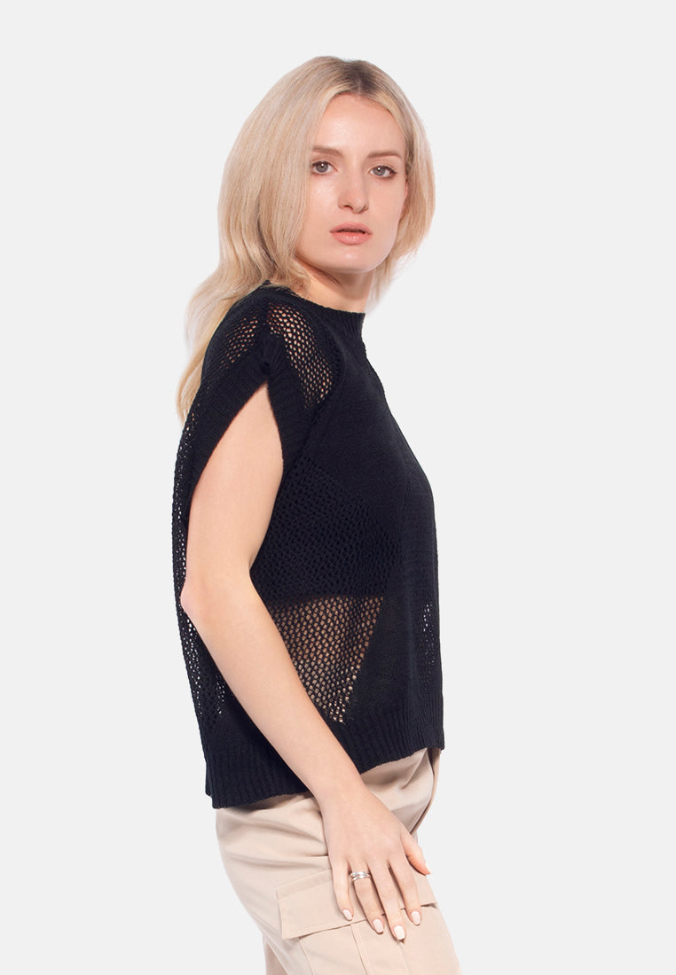Knitted Sleeveless Top from London Rag International