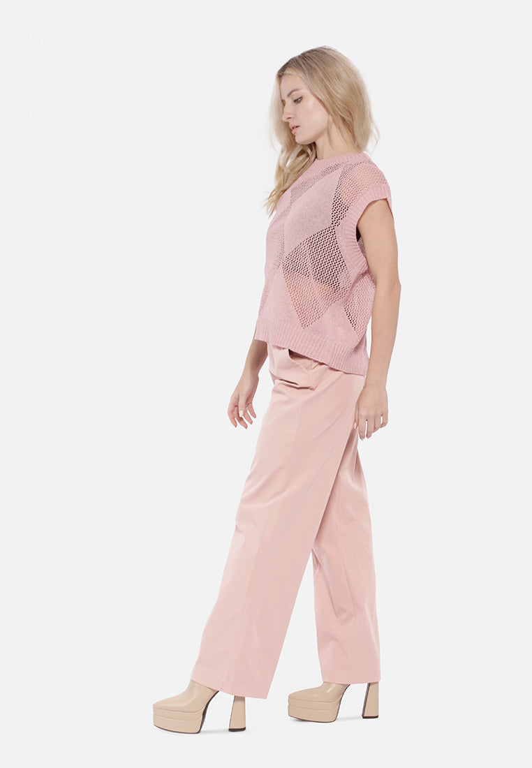 Knitted Sleeveless Top from London Rag International