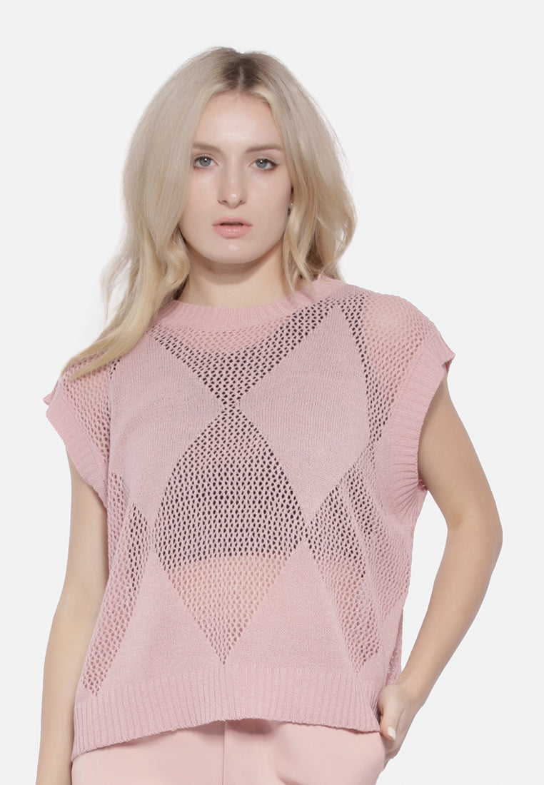 Knitted Sleeveless Top from London Rag International