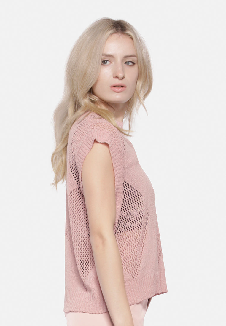 Knitted Sleeveless Top from London Rag International