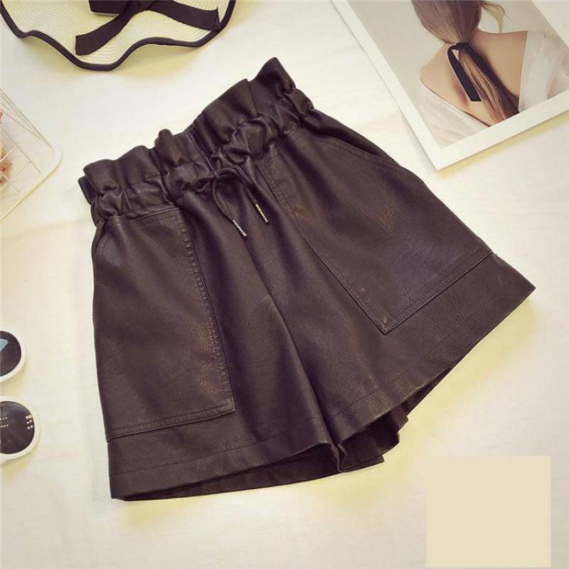 Korean Styled Leather Women's Shorts From Kawaii Stop