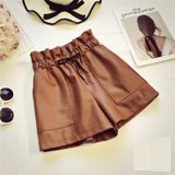 Korean Styled Leather Women's Shorts From Kawaii Stop