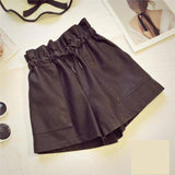 Korean Styled Leather Women's Shorts From Kawaii Stop