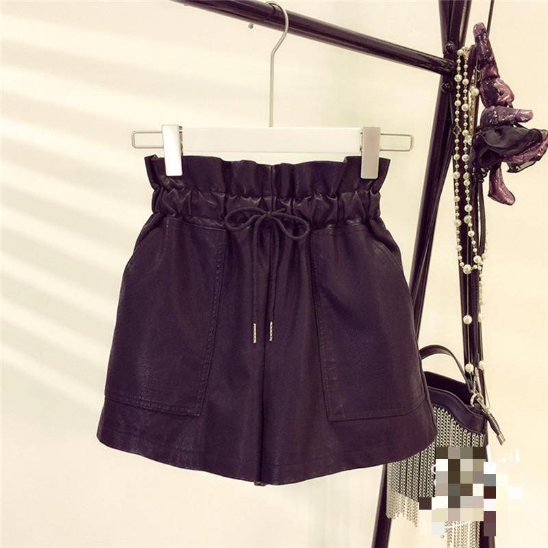 Korean Styled Leather Women's Shorts From Kawaii Stop