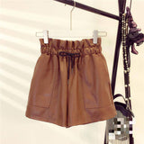 Korean Styled Leather Women's Shorts From Kawaii Stop