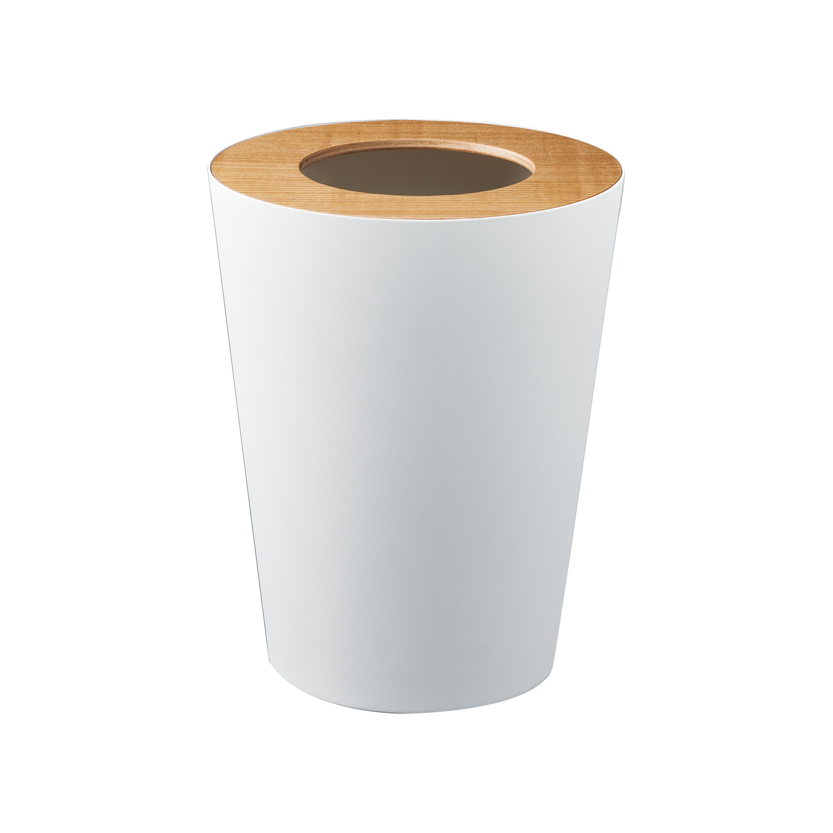 Trash Can - Two Styles - Steel + Wood from Yamazaki Home