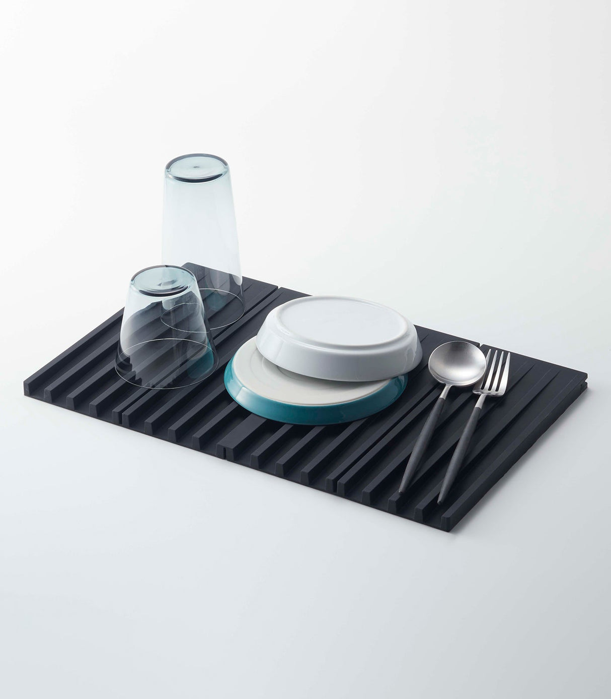 Folding Dish Drainer Mat & Trivet - Silicone from Yamazaki Home