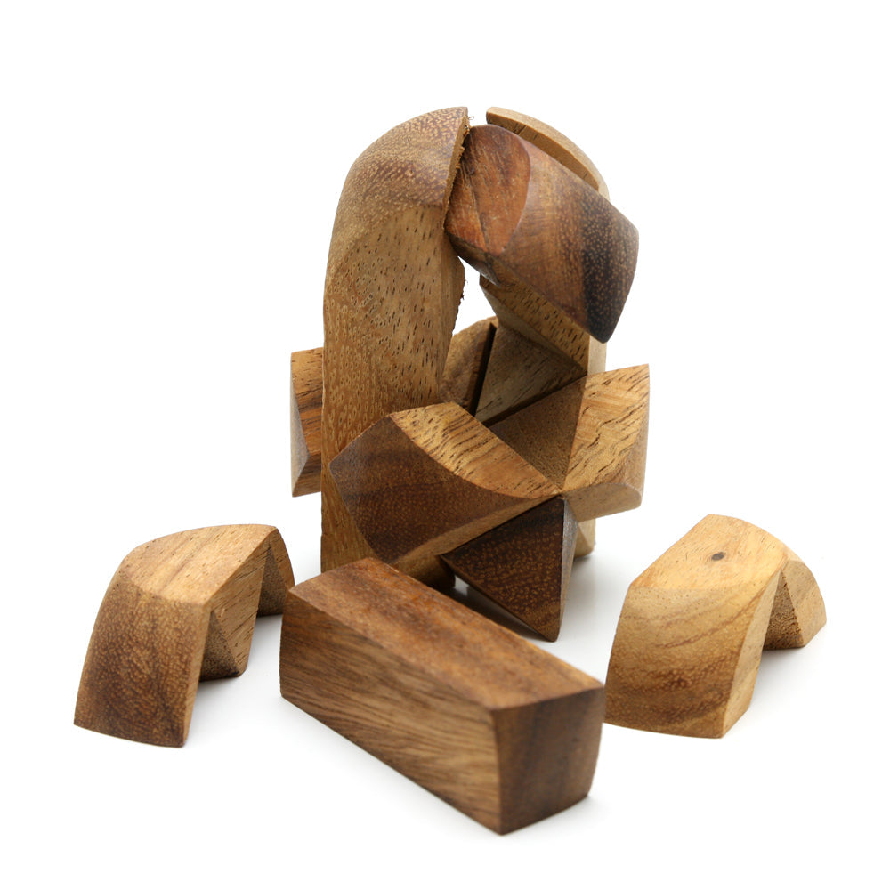 Rocket Puzzle - Wooden Interlocking Puzzle from Kubiya Games
