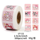 500PCS Cute Kuromi, Pochacco, My Melody Cartoon Stickers from Kawaii Stop