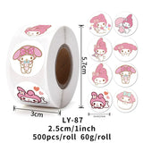 500PCS Cute Kuromi, Pochacco, My Melody Cartoon Stickers from Kawaii Stop