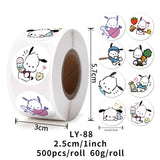 500PCS Cute Kuromi, Pochacco, My Melody Cartoon Stickers from Kawaii Stop
