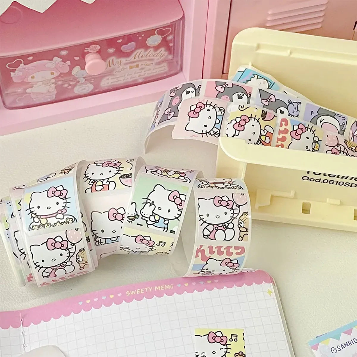 500PCS Cute Kuromi, Pochacco, My Melody Cartoon Stickers from Kawaii Stop
