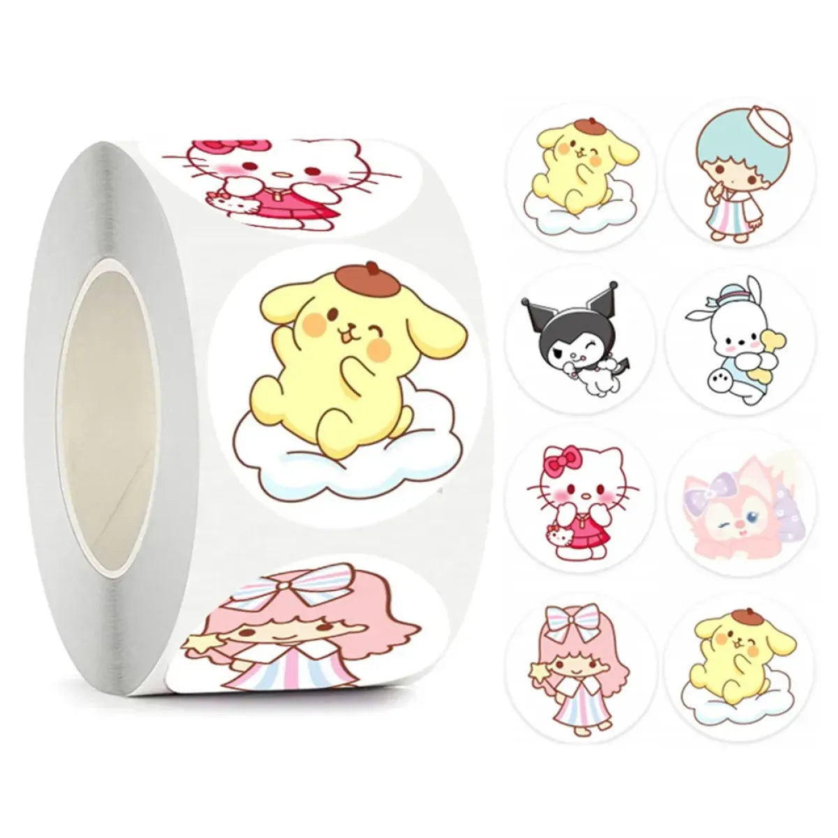 500PCS Cute Kuromi, Pochacco, My Melody Cartoon Stickers from Kawaii Stop