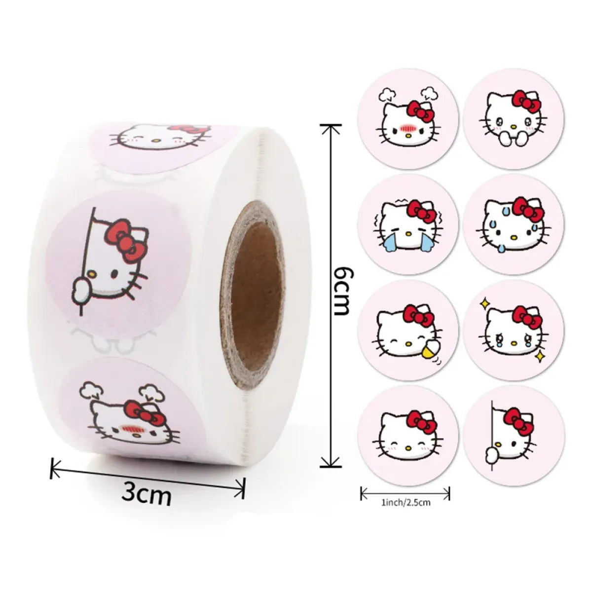 500PCS Cute Kuromi, Pochacco, My Melody Cartoon Stickers from Kawaii Stop