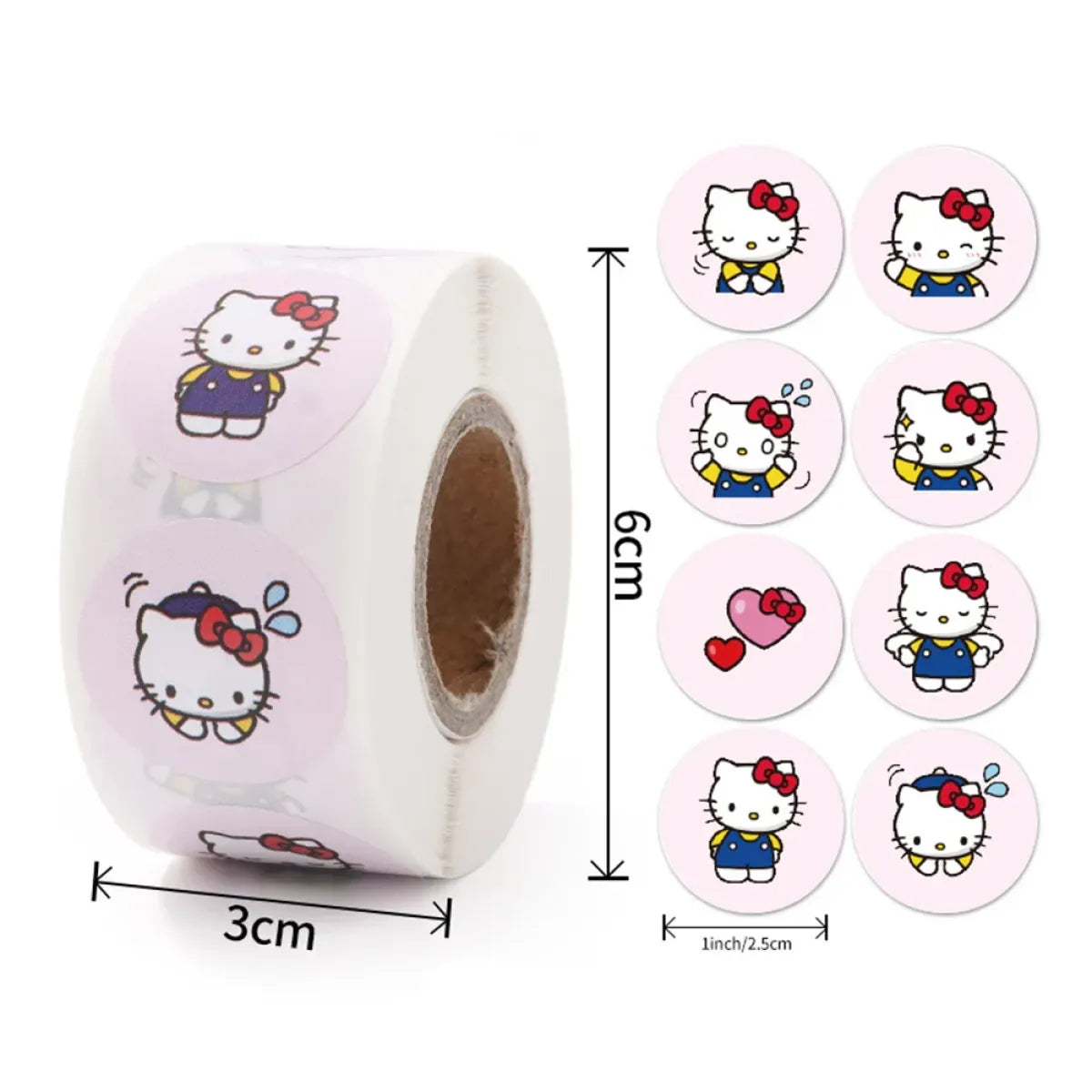 500PCS Cute Kuromi, Pochacco, My Melody Cartoon Stickers from Kawaii Stop