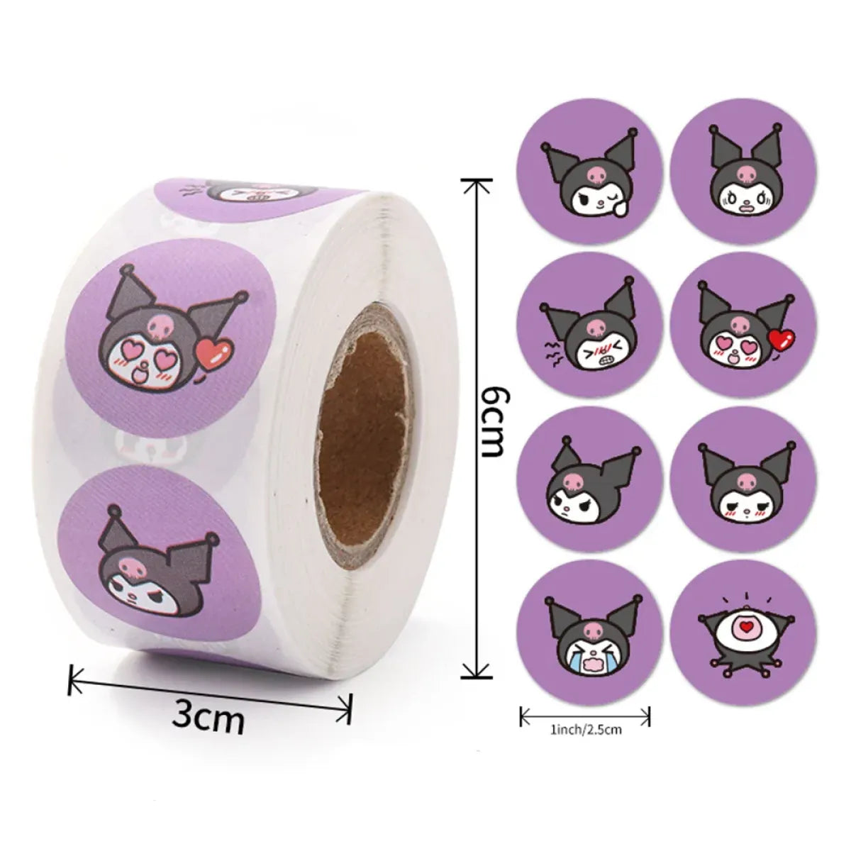 500PCS Cute Kuromi, Pochacco, My Melody Cartoon Stickers from Kawaii Stop