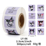 500PCS Cute Kuromi, Pochacco, My Melody Cartoon Stickers from Kawaii Stop