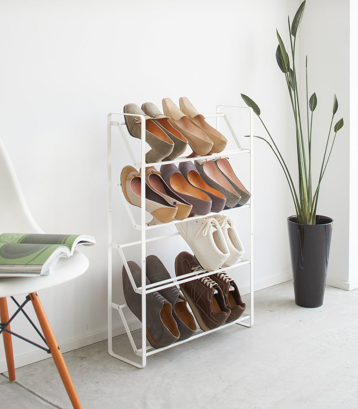 Slim Shoe Rack (31" H)  - Steel from Yamazaki Home