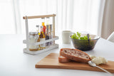 Tabletop Storage Caddy - Steel + Wood from Yamazaki Home