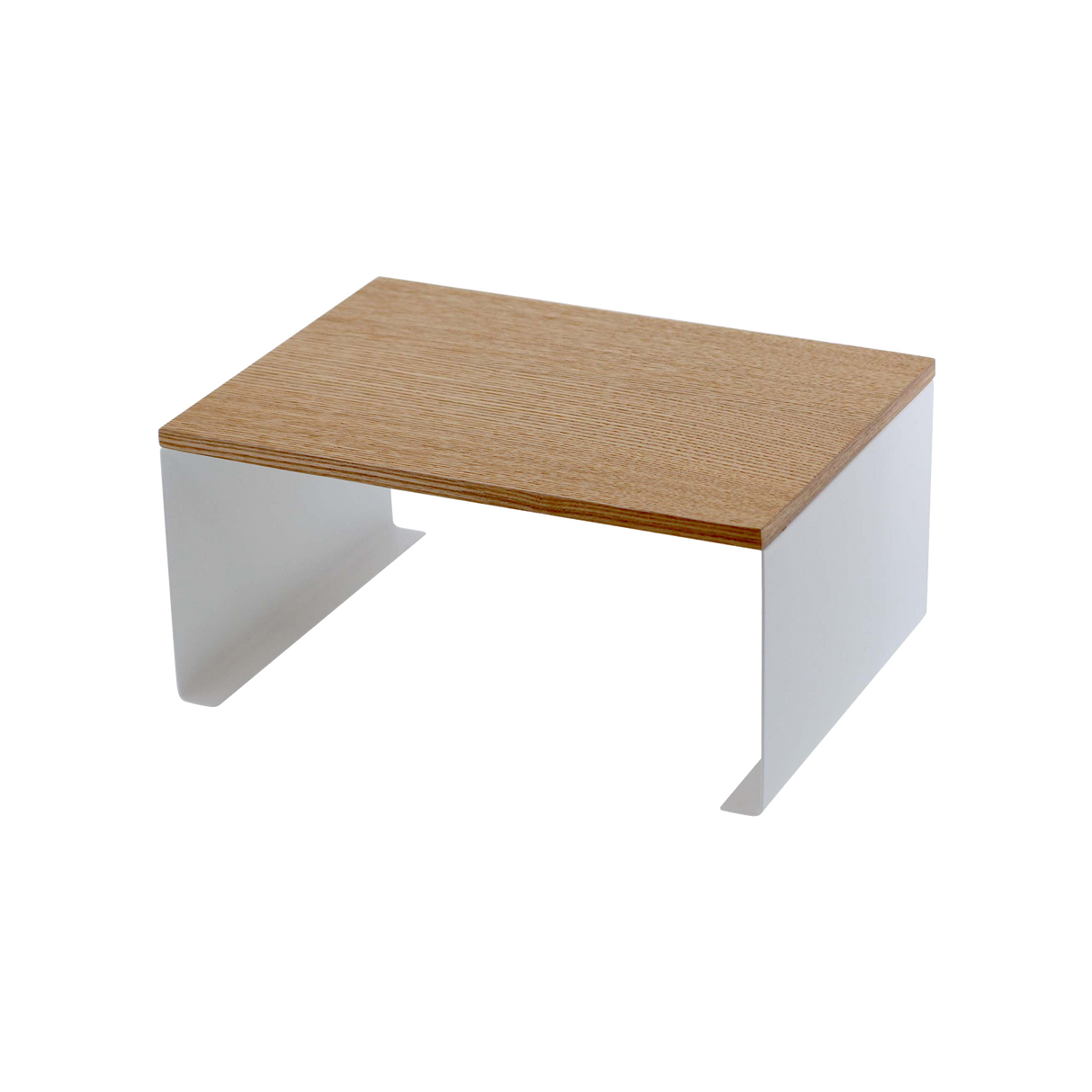 Stackable Countertop Shelf - Two Sizes - Steel + Wood from Yamazaki Home
