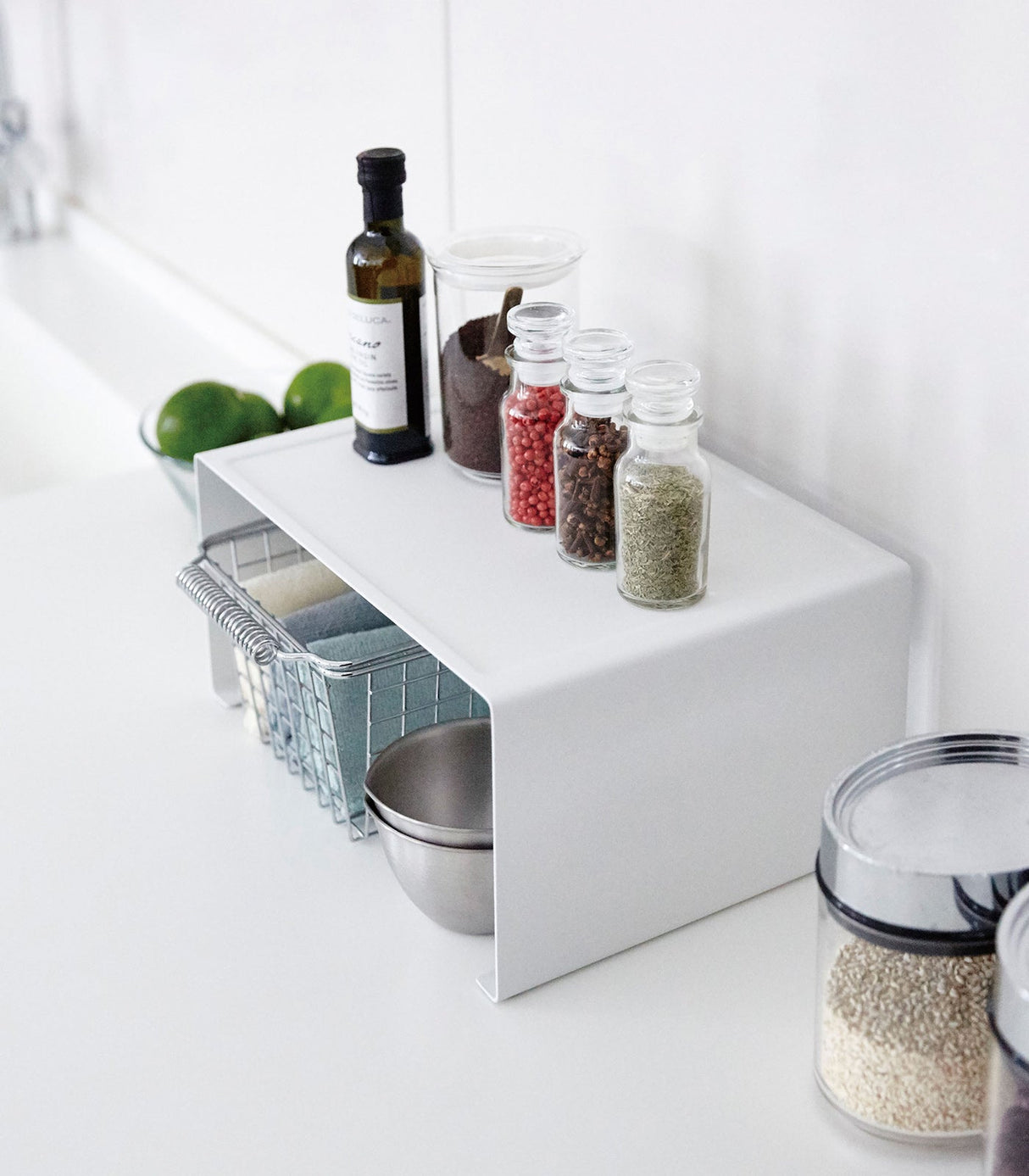 Stackable Countertop Shelf - Two Sizes - Steel from Yamazaki Home