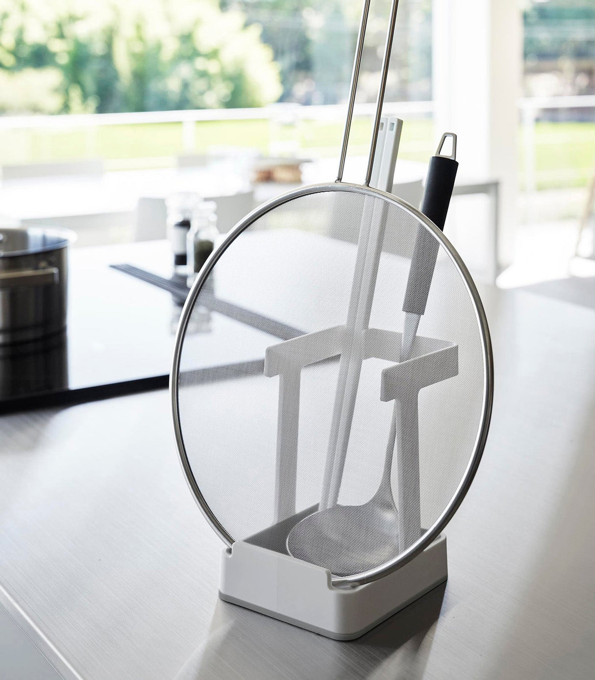 Lid & Ladle Stand - Large from Yamazaki Home