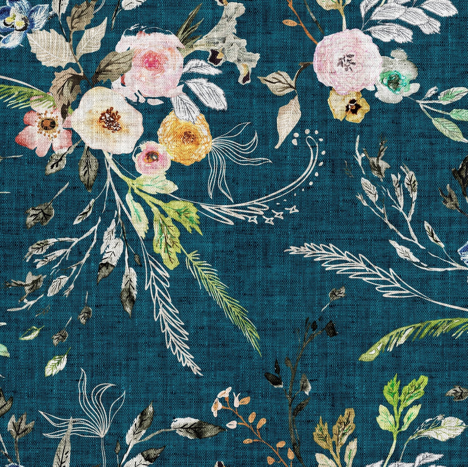 Boho Floral Splash Mat - A Waterproof Catch-All for Highchair Spills and More! from BapronBaby