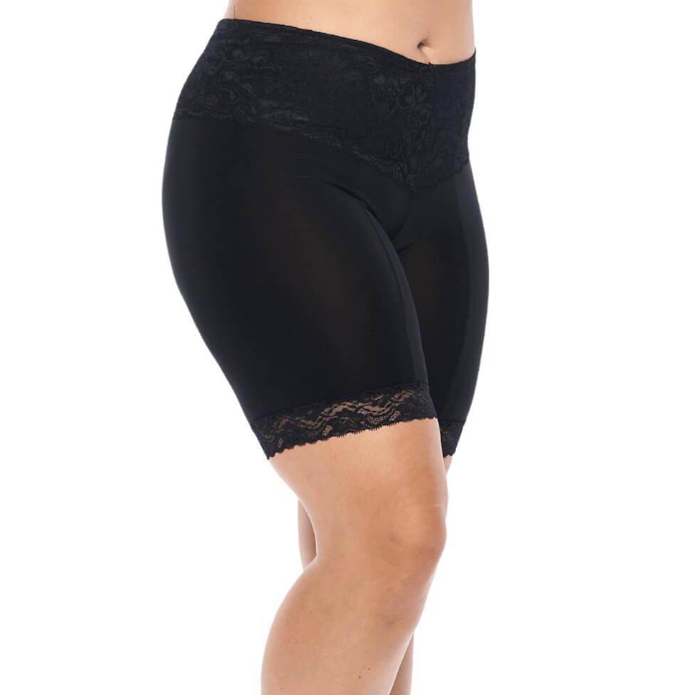 Signature Lace Shortlette Slipshort 9" | Black From Undersummers