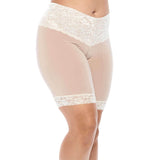 Signature Lace Shortlette Slipshort 9" | Ecru From Undersummers