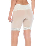 Signature Lace Shortlette Slipshort 9" | Ecru From Undersummers