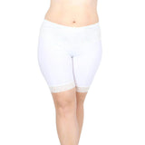Signature Lace Shortlette Slipshort 9" | White From Undersummers
