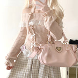 Kawaii Lace Patchwork Knit Top – Halter Neck Lolita Sweater From Kawaii Stop