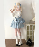 Kawaii Lace Patchwork Knit Top – Halter Neck Lolita Sweater From Kawaii Stop