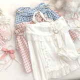 Kawaii Lace Patchwork Knit Top – Halter Neck Lolita Sweater From Kawaii Stop