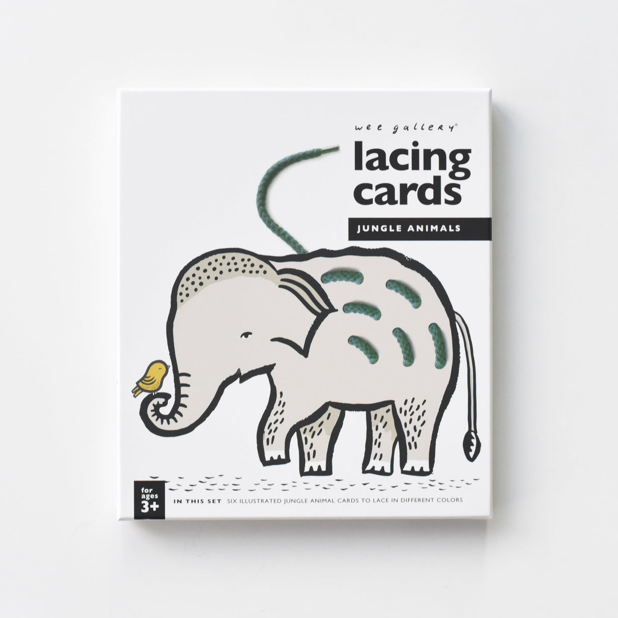 Lacing Cards - Jungle Animals From Wee Gallery