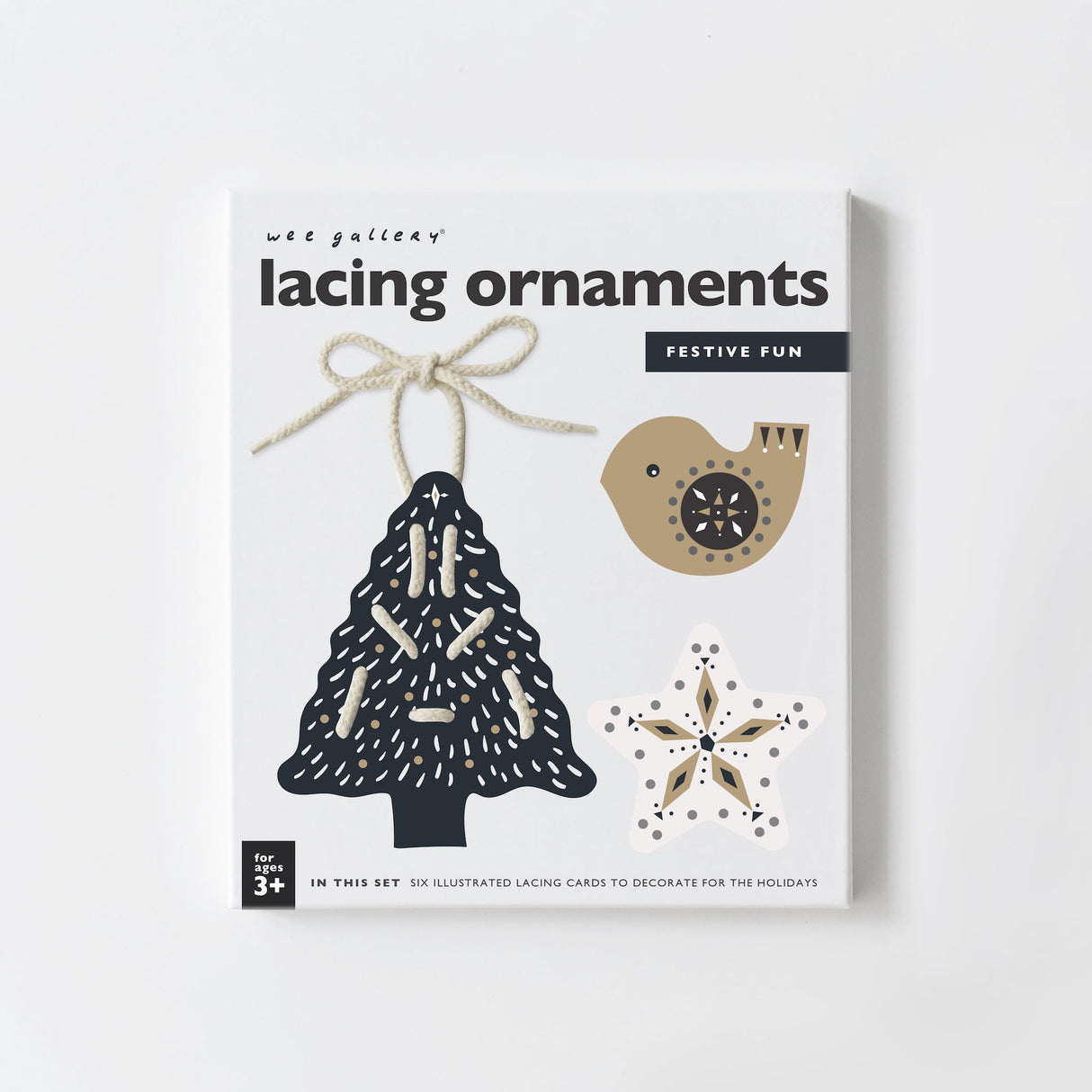 Festive Fun Lacing Ornaments From Wee Gallery