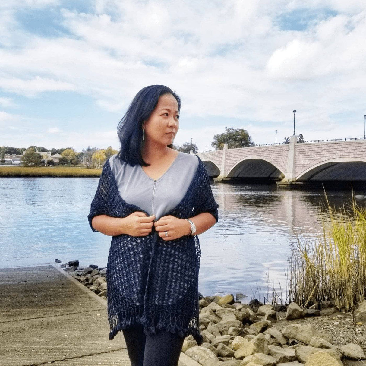 Lacy Floret Shawl Crochet Pattern from Darn Good Yarn