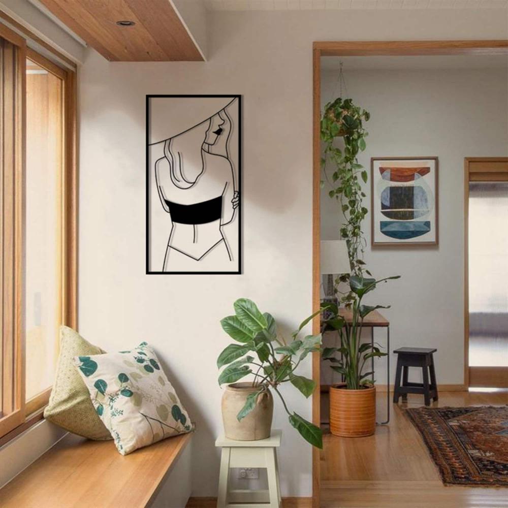 Lady With Hat Metal Wallart from VITAHOME DESIGN LLC