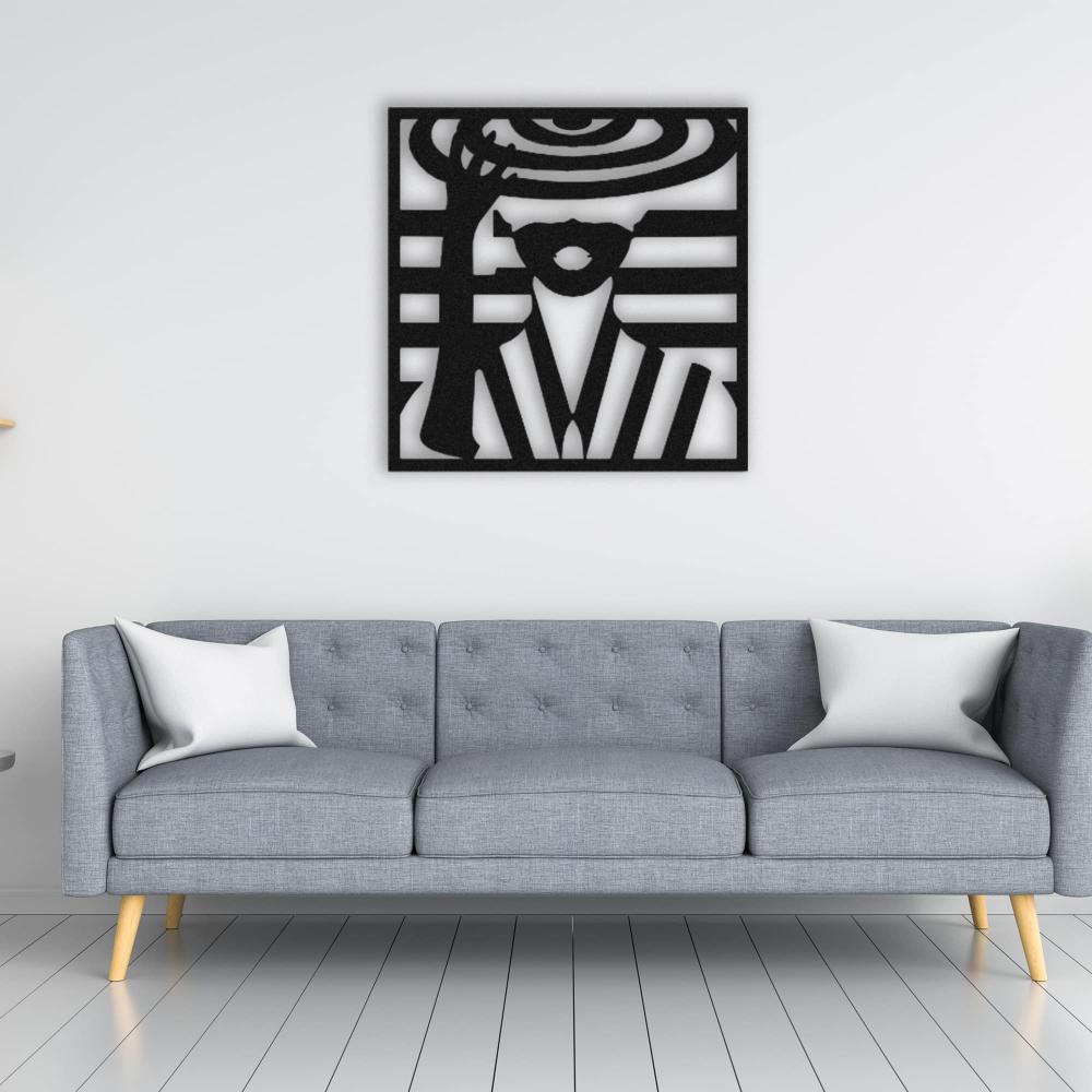 Lady With Hat Metal Wall Art from VITAHOME DESIGN LLC